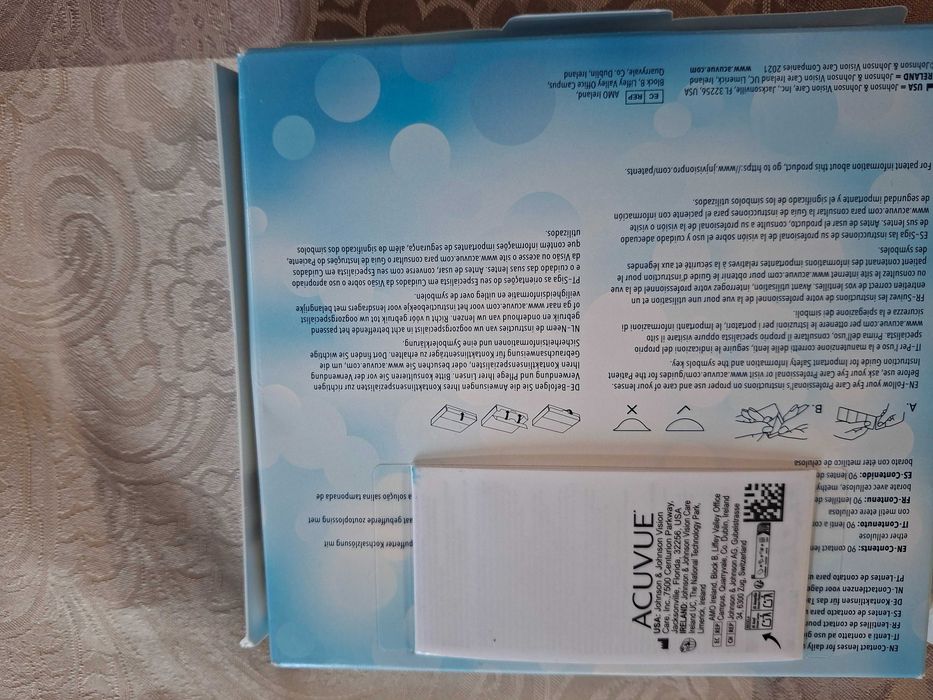 Soczewki ACUVUE OASYS Max 1 Day 90 szt BC 8,5 moc -0,75