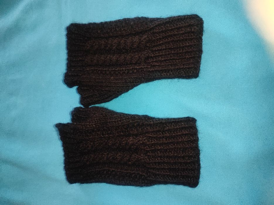Mitenki czarne unisex