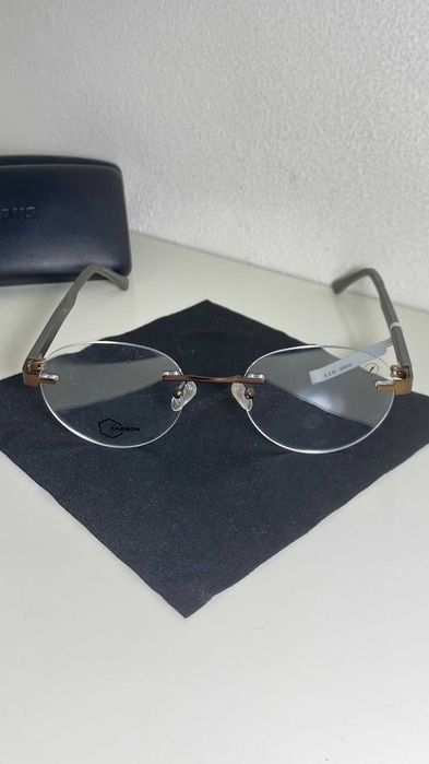 Óculos Chilli Beans Linha Vista Redondo Sem Aro Bronze Carbono LV.MT.0793 - Novo