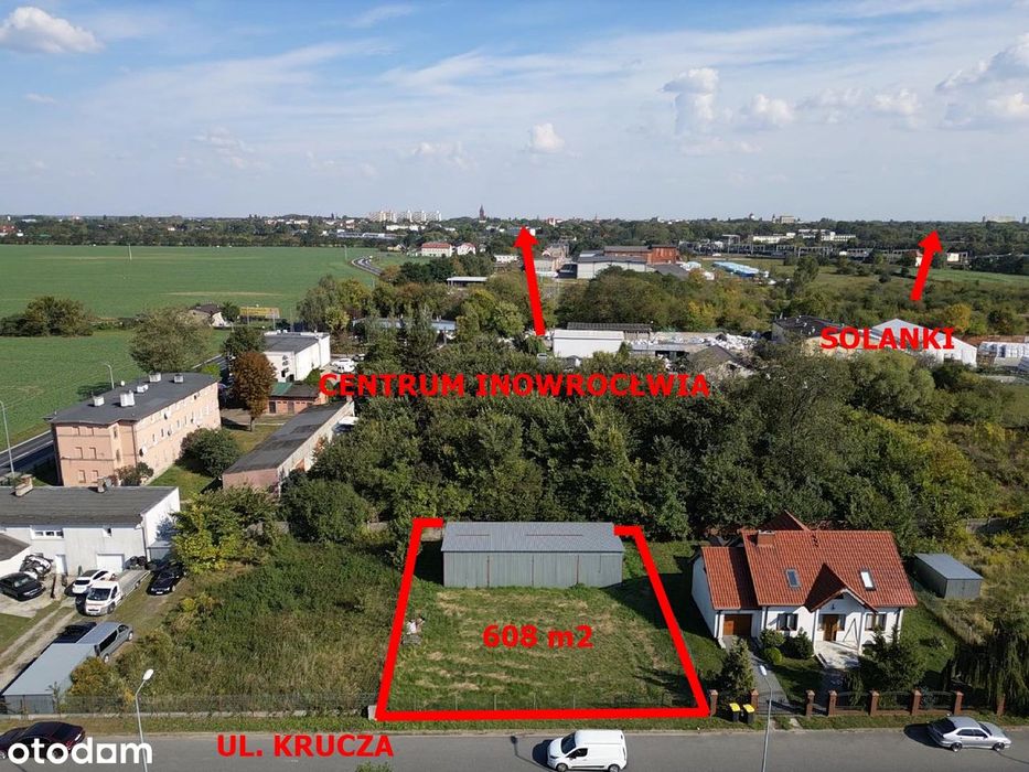 Budowlana/pod usługi i mieszkalnictwo/ZgarażemBLASZANYM100m2/ogrodzona