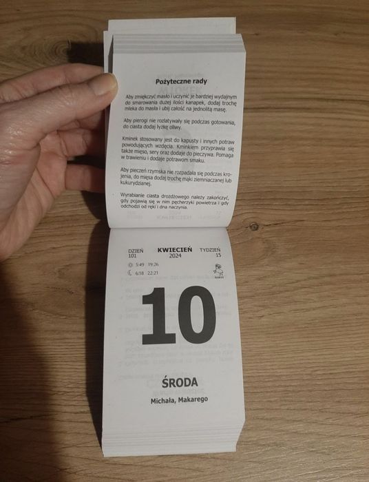 Kartka z kalendarza 05.08.2024