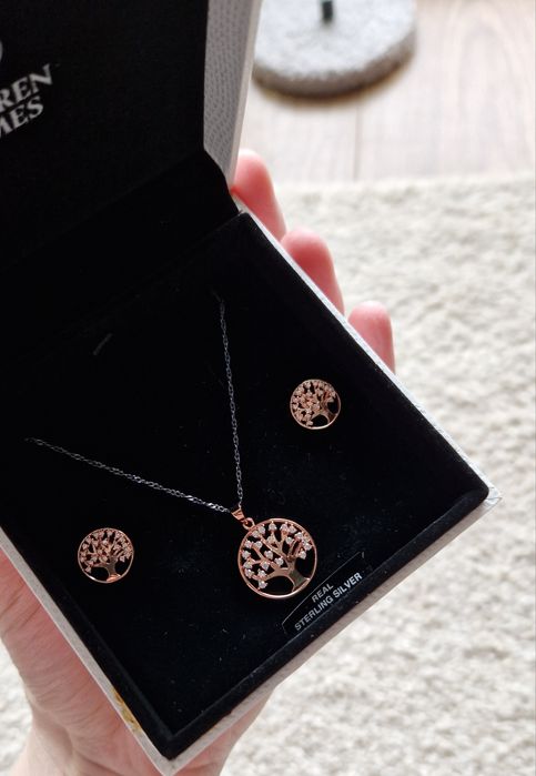 Zestaw biżuterii Warren James rose gold