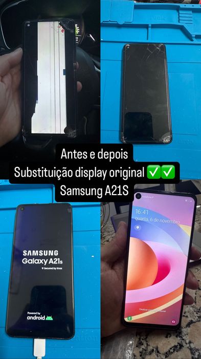Troca de display s em smartphones e tabletes/ formatação  de pc's