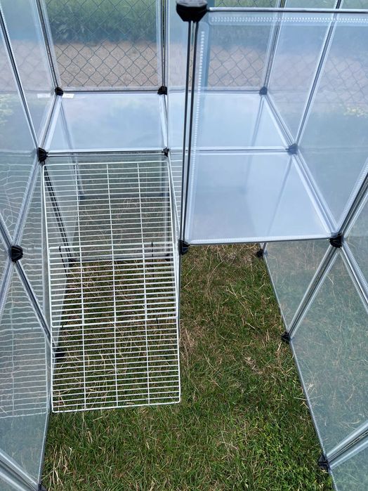 Duża klatka kojec wybieg dla świnki królika zwierząt panelowa NOWA