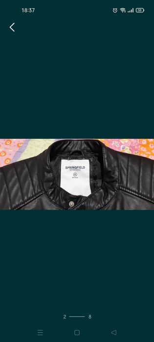 Casaco em pele preto