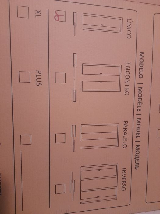 Caixilho para porta de correr NOVO