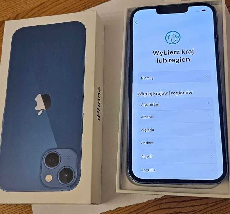 Iphone 13 blue 256GB po jednym użytkowniku