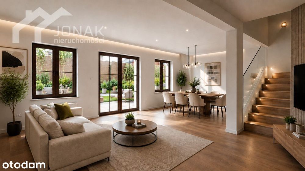 Dom 125 m² wykończony pod klucz z  Pompa ciepła