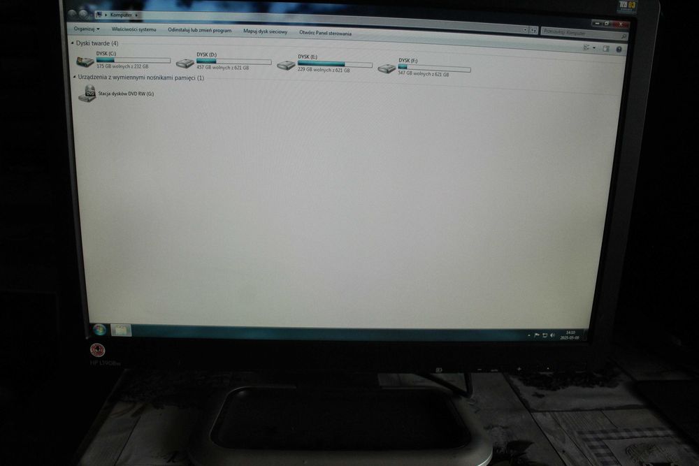 Monitor HP L1908w Używany + kabel zasilający