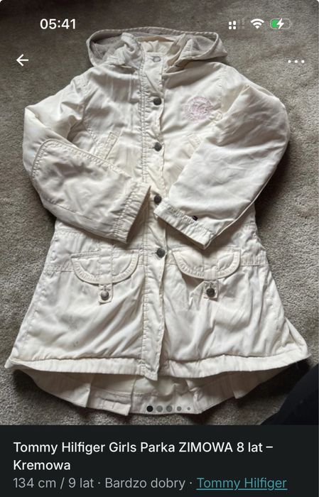 Parka zimowa 134 Tommy Hilfiger