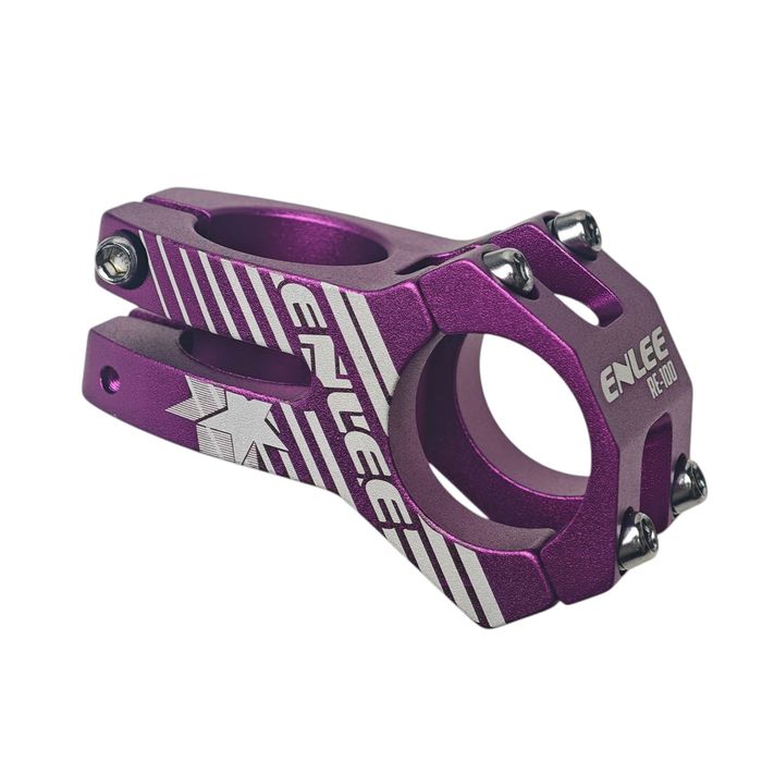 MOSTEK 45 MM ENLEE wspornik fioletowy bordowy mtb gravel krótki 45mm