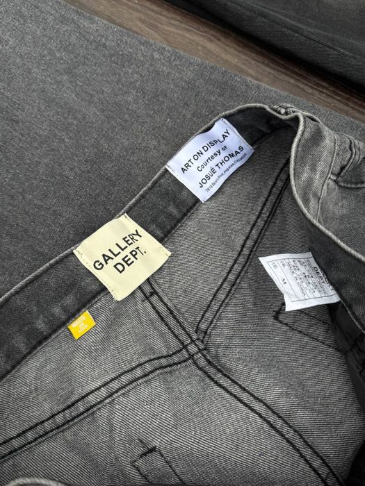Джинси Gallery Dept Flaerd jeans Джинсы Галери Депт черные мужские сір