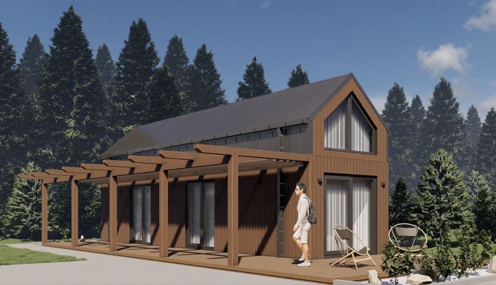 Dom modułowy! Nowoczesna Stodoła 50 m2 Całoroczny! Okazja!