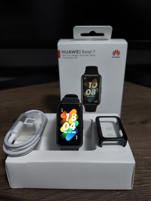 Smartwatch Huawei Band 7 nowe szkło etui + nowy pasek