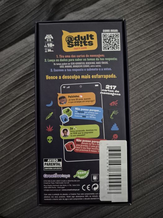 Jogo de cartas Adult Shits