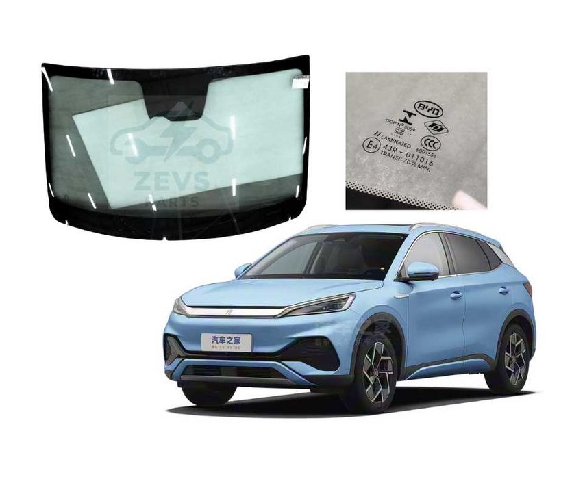 Лобове скло BYD Yuan Plus лобовое стекло Юань Плюс вітрове скло Yuan