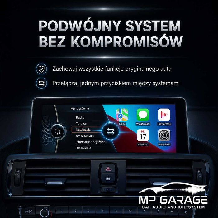 BMW NBT EVO Apple CarPlay Android Auto Moduł Bezprzewodowy Montaż PL