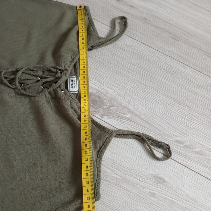 Koszulka bluzka na ramiączkach khaki Pimkie S 36 8