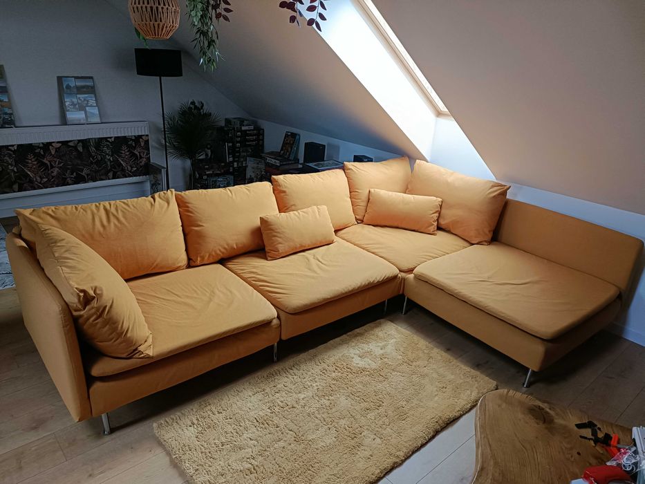 IKEA SÖDERHAMN Sofa 4-osobowa z szezlongiem