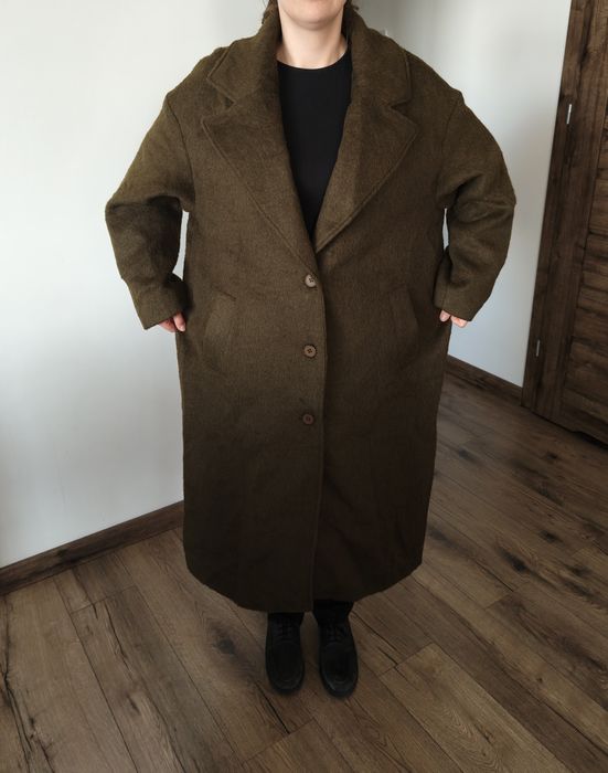 Plasz damski zielony ciemny 48 4XL Bonprix