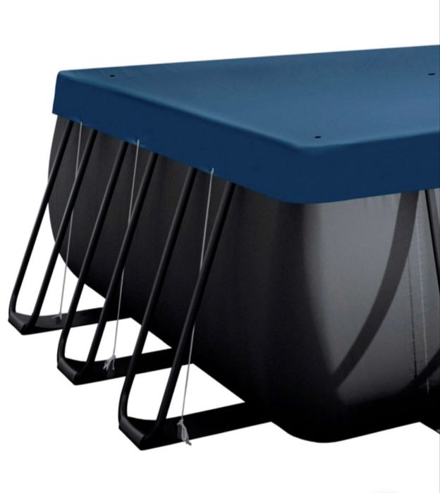 Cobertura de piscina retangular deluxe 7.23x3.63m