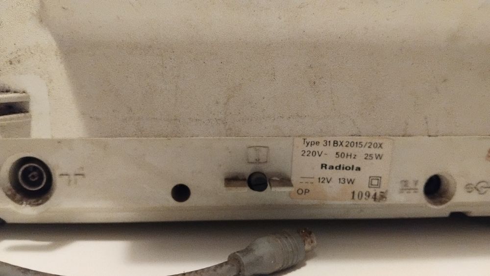 Televisão antiga preto e branco