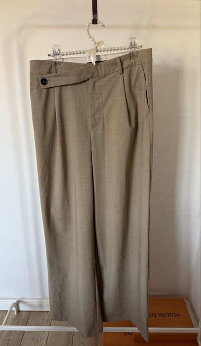 Zara szerokie spodnie z zaszewkami w pasie M