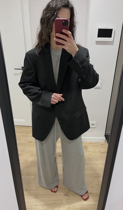 Розкішний вовняний піджак жакет оверсайз від бренду Roy Robson