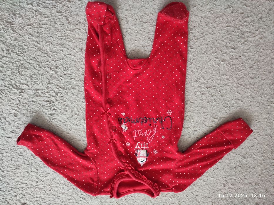 Чоловічок для дівчинки, моє перше Різдво, 50-56 см