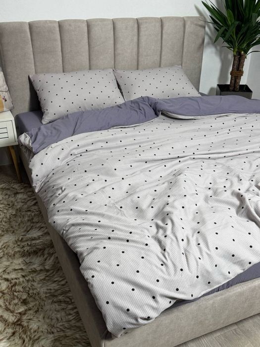 Постільна білизна муслін/жатка з простирадлом на резинці  Постельное