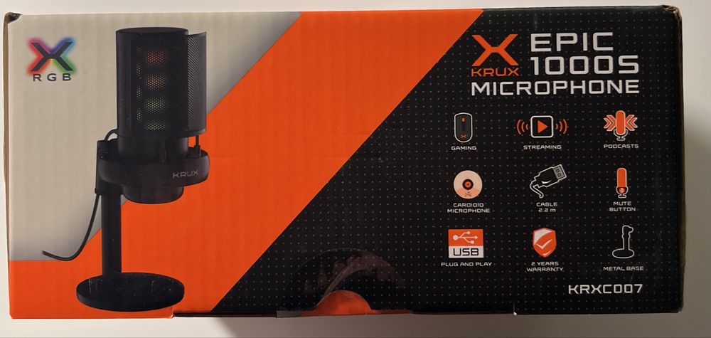 Mikrofon gamingowy KRUX Epic 1000S