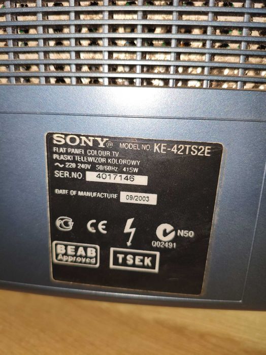 TV lcd Sony 108  cm de ecrã