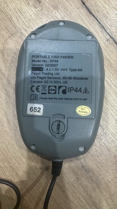 Przenośna echosonda TRONIC DF48 transducer sonar