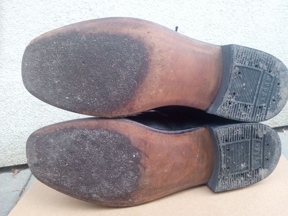 Trzewiki skórzana podeszwa 43/42