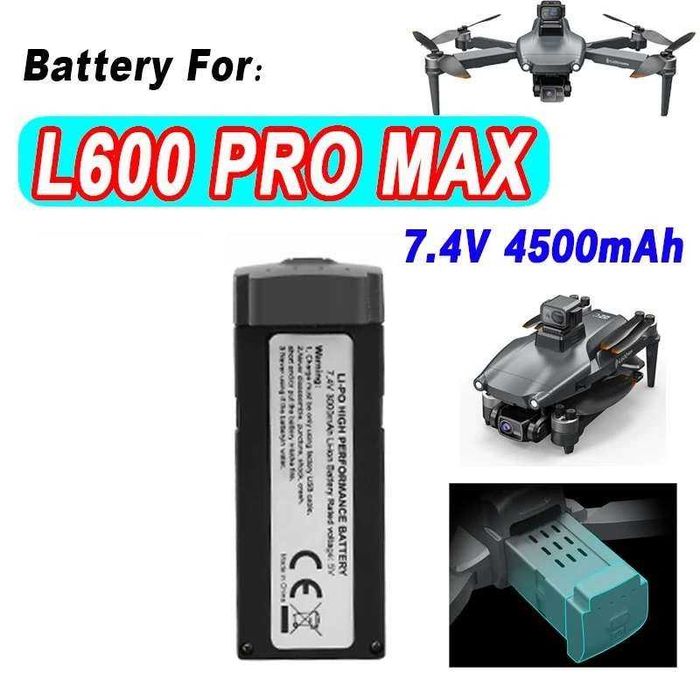 Bateria drona L600 L600-1 PRO MAX 4500 Mah 7,4V