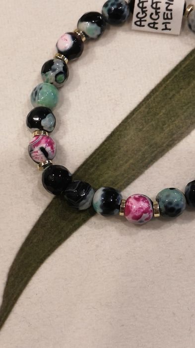 Bransoletka z naturalnych kamieni Agat