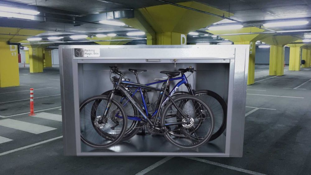 Szafa garażowa/ogrodowa Parking Magic Box 225 boks na rowery+Pokrowiec