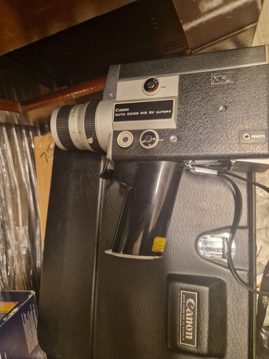 Máquina de filmar vintage Canon