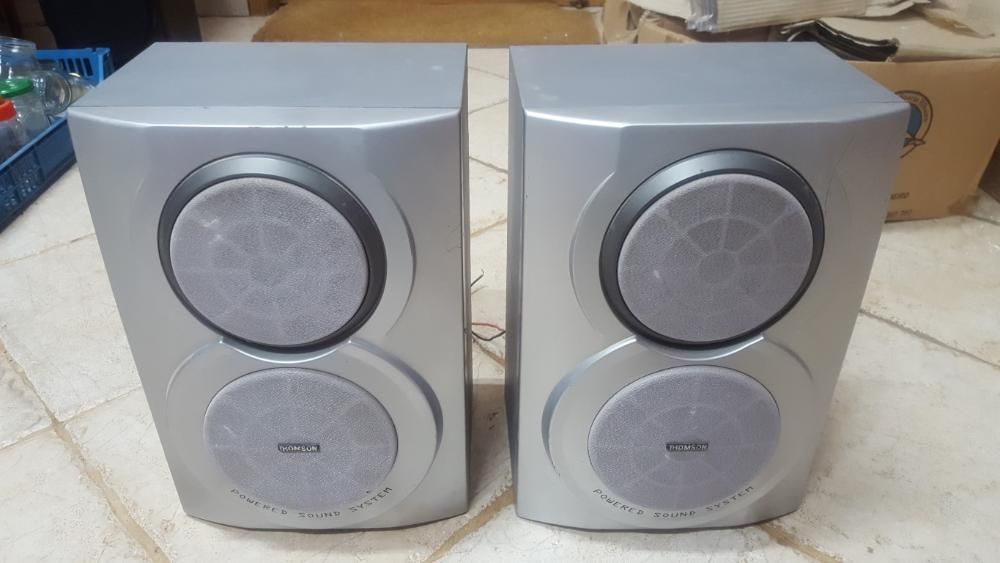 Colunas de som 2 vias (tweeter e woofer) Thompson MS2000 80W 6Homs