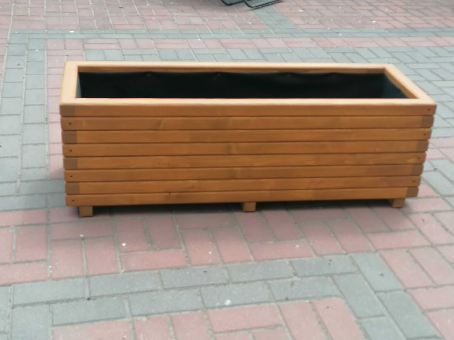 Donica drewniana prostokatna