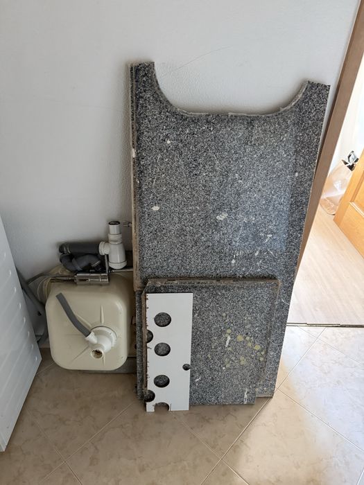 Oferta 300 cm bancada de granito mais lava loiças