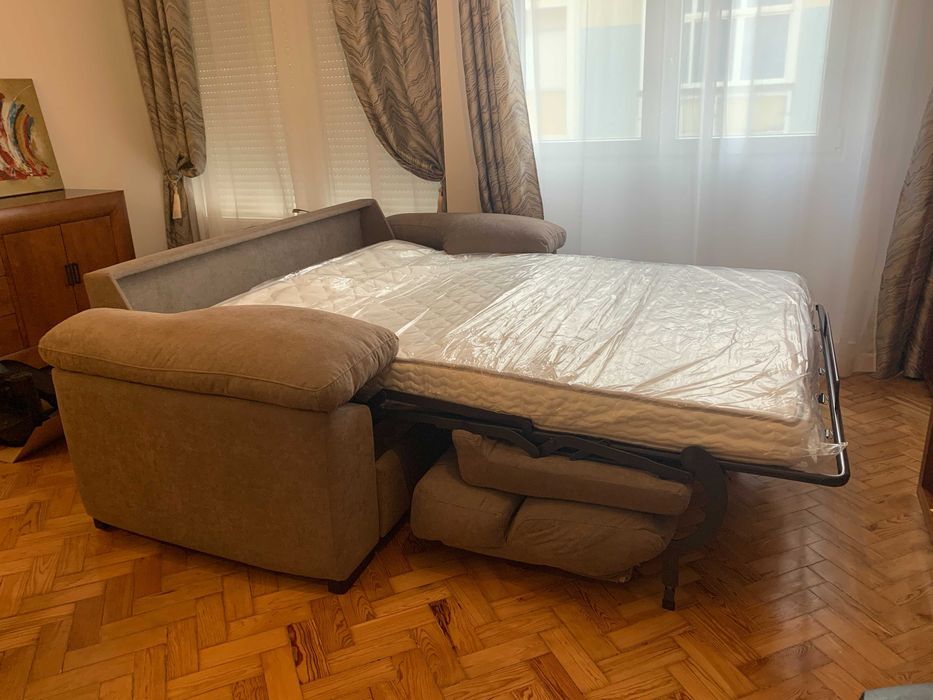 Sofá Cama Lotus (CAMA NOVA) Sistema Italiano - Impermeabilizado