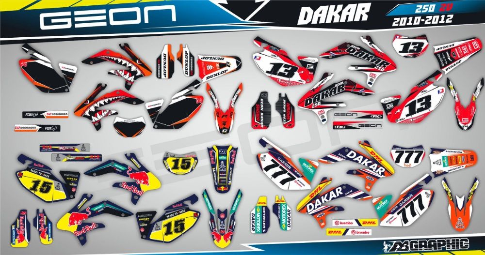 Наклейки Geon X-Road GNS Terrax Kovi PRO Lite Advance GNX Forte CRDX