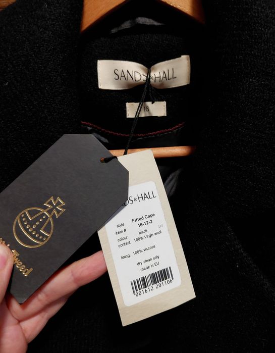 Sands & Hall unikatowa peleryna / płaszcz  damski premium XL /XXL