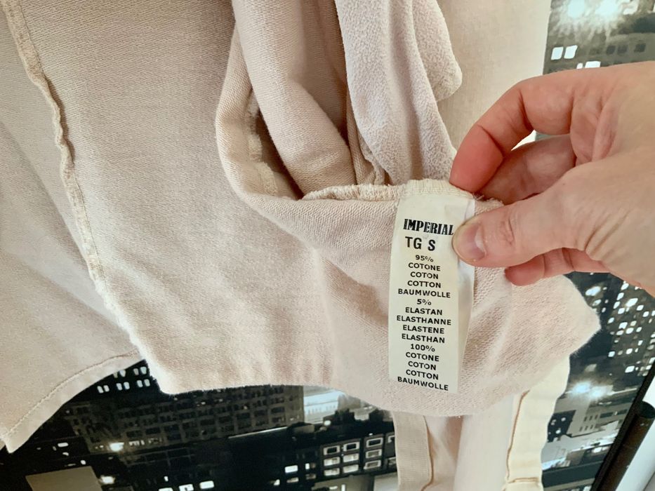 Blezer kardigan bluza włoska IMPERIAL PUDROWY RÓŻ S 36