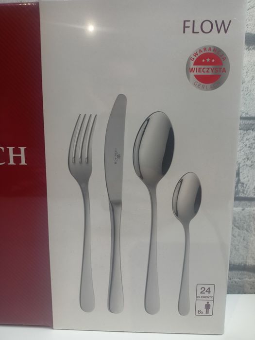 Gerlach Flow zestaw sztućców komplet 24 elementy nowy