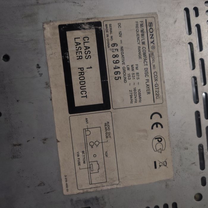 Автомагнитола Соні