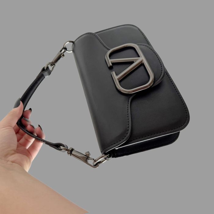 Bolsa Valentino couro preto