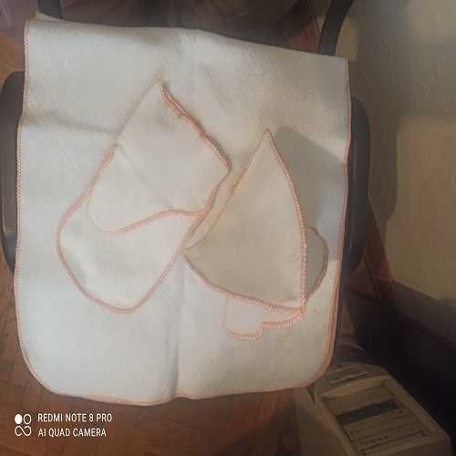 Набор для сауни: шапка, рукавиця, ковдра (чорний, білий колір)