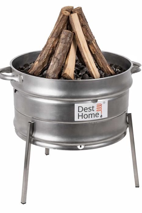 PALENISKO 2w1 GRILL OGRODOWY stalowy solidny trwały węgiel drewno